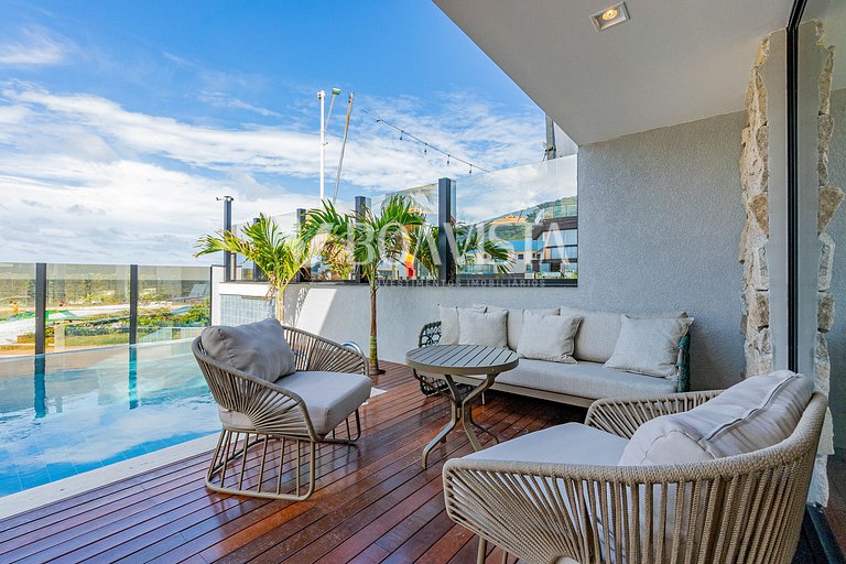 Aluguel Casa 4 quartos c/ 1 suíte frente Mar | Bombas/SC